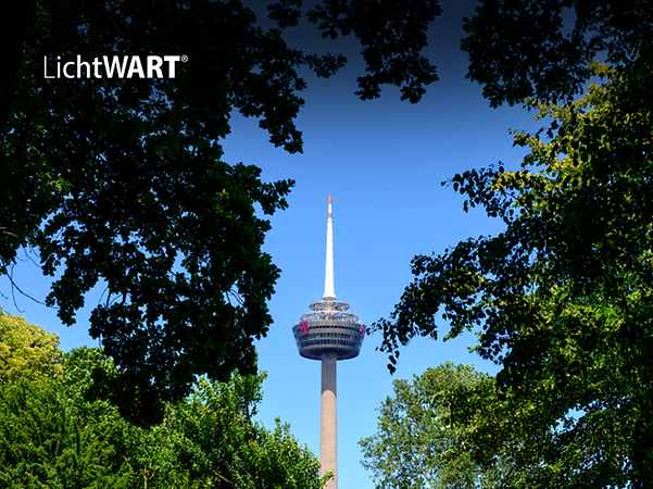 Deutsche Funkturm in the middle of Trees