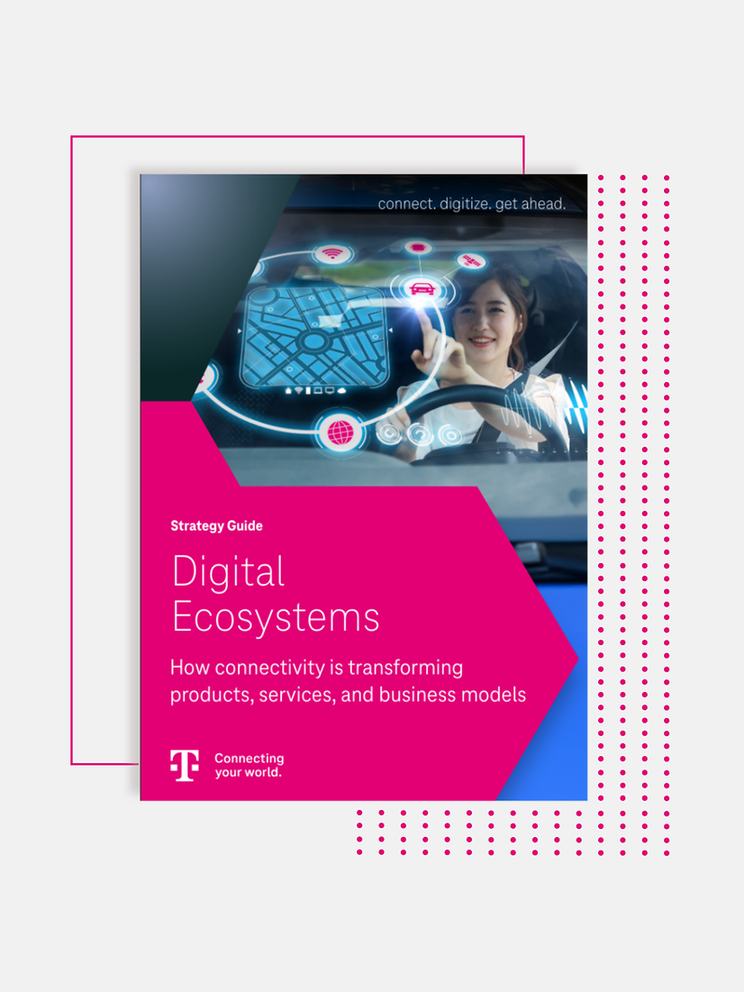 Omslag till vitboken om digitala ekosystem