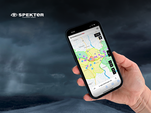 IoT-Alarmsystem von Spekter und Deutsche Telekom auf dem Bildschirm eines Smartphones